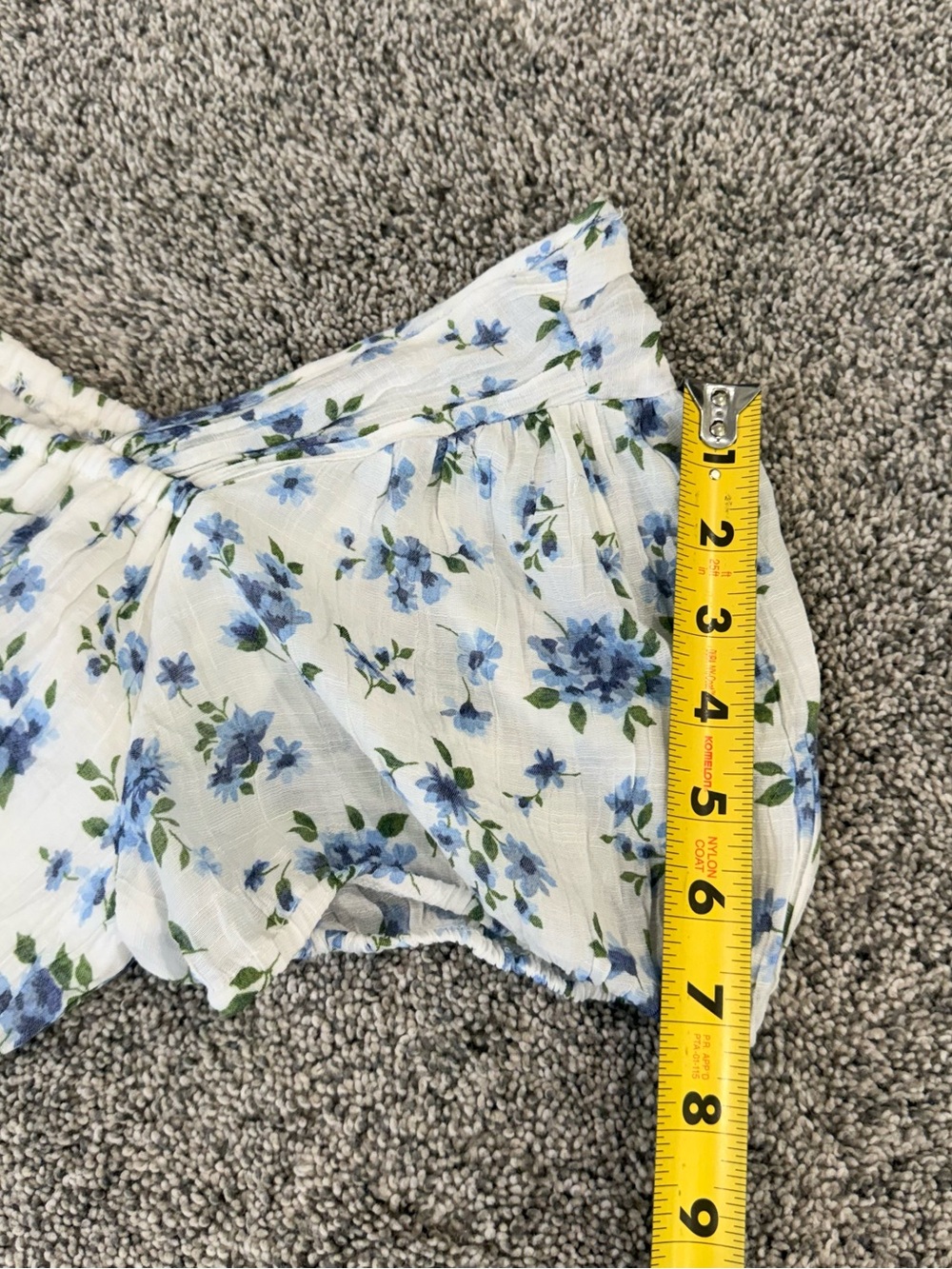 Indigo Rose White Blue Floral Tiered Puff Sleeve Midi Romantic Dress Women’s 1X - Picture 10 of 12